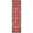 thumbnail image 6 of SAFAVIEH Montage Andreas Geometric Indoor/Outdoor Runner Rug, Red/Black, 2'3" x 8', 6 of 10