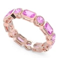 thumbnail image 2 of 5.00 Carat Emerald Cut Pink Sapphire Gemstone Elegant Wedding Eternity Band for Women Solid 18K Rose Gold Size 5 by Diamond-Capitals, 2 of 8