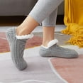 thumbnail image 4 of 1Pairs Slipper Socks Warm for Women Gifts , Gray, 4 of 9