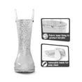 thumbnail image 5 of BOCCA Kids Silver Glitter Waterproof Rain Boot For Girls Size 11, 5 of 7