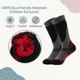 thumbnail image 4 of Calcetines de esquí para niños, paquete de 2 pares de calcetines de snowboard para niños y niñas pequeños, diseño sobre la pantorrilla con puño antideslizante, 4 of 6