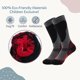 thumbnail image 4 of Calcetines de esquí para niños, paquete de 2 pares de calcetines de snowboard para niños y niñas pequeños, diseño sobre la pantorrilla con puño antideslizante, 4 of 6