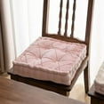 thumbnail image 3 of Nvzi Diamond Pattern Chair Pads with Handle Soft Comfy Velvet Seat Chair Cushion for Dining Chairs, Office Chairs, Hardwood Floors (Pink,16"x16"), 3 of 5
