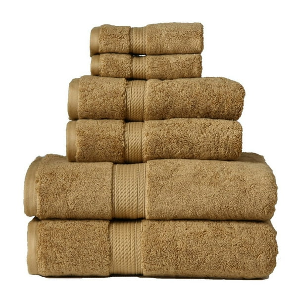 Superior By Luxor Treasures 900 GSM Long Staple Combed Cotton 6 pc. Towel Set