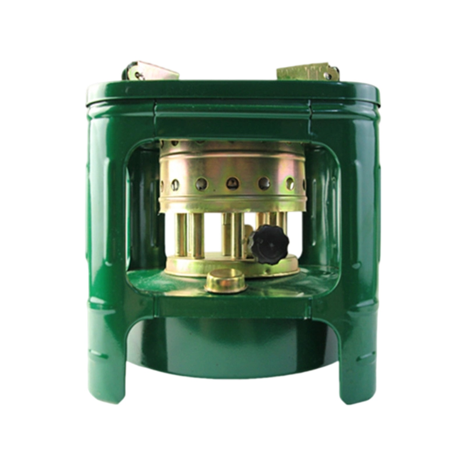 1xCompact Outdoor Cookware Furnace,Portable Kerosene & Diesel Stove,Efficient Portable Camping Stove for Backpacking and Outdoor Cooking,Metal Kerosene Pot for Boiling Water Cooking and Heating,Green