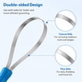 thumbnail image 4 of Stainless Steel Deshedding Tool, Dog Shedding Brush for Double Coat Dogs, Undercoat Rake Grooming Brush for Horse Dog Cat, 4 of 8