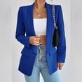 thumbnail image 6 of Baberdicy Blazer Jackets for Women, Women's Casual Suit Jackets Suit Long Sleeve Lapel Open Front Business Office Jackets Womens Blazer Blue, 6 of 9