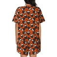 thumbnail image 6 of Haiem Owls And Boo Pattern Pajama Set for Women 2 Piece Lounge Set Short Sleeve Tops and Shorts Soft Sleepwear-XX-Large, 6 of 7