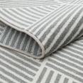 thumbnail image 4 of Loomaknoti Tecopa Symenia 2' x 7' Grey Geometric Outdoor Runner Rug, 4 of 10