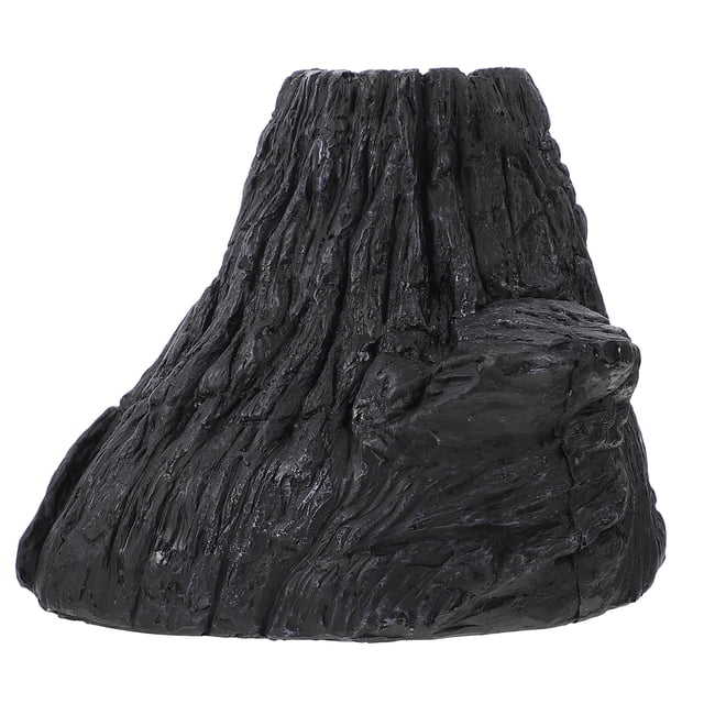 KAKOWELY Decoración artificial de acuario con volcán de resina, adorno paisajístico para pecera.
