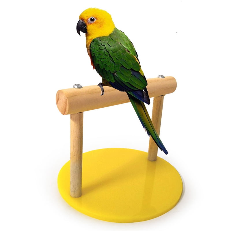 Parrot Pet Bird Perch Play Stand Gym T Perch Mobile 