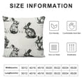 thumbnail image 5 of Qinduosi AnyDesign Easter Pillow Covers Bunny Throw Pillow Case  Inch Beige Rabbit Holiday Decorative Cushion Case for Home Office Room Couch Sofa,  Packs, 5 of 5