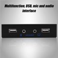 thumbnail image 3 of Panel Frontal De Disquete Usb2.0 Hd-Audio 3.5 '' 9 Pines A 2 Interfaz Usb2.0 Con Audio De Micrófono Inevent EL006963-00, 3 of 6