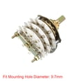 thumbnail image 3 of Unique Bargains 6P5T 6 Pole 5 Throw 3 Deck Band Channel Rotary Switch Selector, 3 of 4