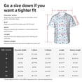 thumbnail image 6 of Lsque Rabbit In The Rain pattern Hawaiian Shirt for Men, Unisex Summer Beach Casual Short Sleeve Button Down Shirts-Small, 6 of 9