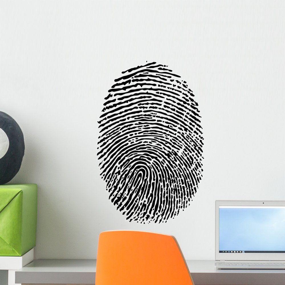 Fingerprint Vector Wall Mural by Wallmonkeys Peel and Stick Graphic (18