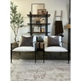 thumbnail image 5 of Nathan James Omel Lounge Reading Chair, Modern Living Room Accent Chair with Metal Frame and Boucle Upholstery, White/Black, 5 of 8