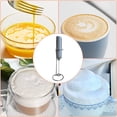 thumbnail image 7 of Milk Frother - Handheld Frother for Coffee, Electric Whisk, Stainless Steel Mini Drink Mixer, Battery Operated Coffee Frother with Stand, Portable Mixer for Coffee Drinks Latte Hot Chocolate (Grey), 7 of 7
