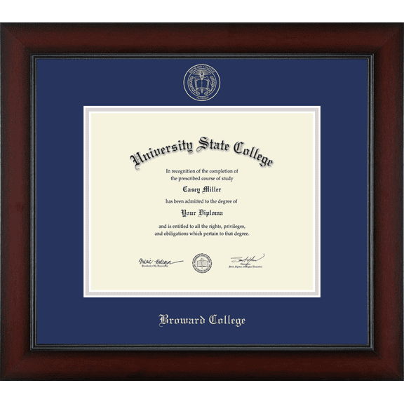 Broward College Diploma Frame, Document Size 10" x 8"