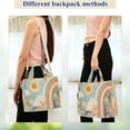 thumbnail image 4 of FORMRS Womens Corduroy Tote Bag Crossbody Shoulder Handbag with Pocket, Beige Rainbow Clouds, 4 of 7