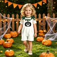 thumbnail image 6 of Shadoumai Halloween Jumpsuit Pumpkin Face Straps Romper For Kids, Comfortable Casual Jumpsuit For Girls Daily Play Outfit Jumpsuit, 6 of 7