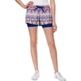 thumbnail image 1 of Jessica Simpson Womens The Warm Up Athletic Workout Shorts, Blue, Juniors, Large, 1 of 1