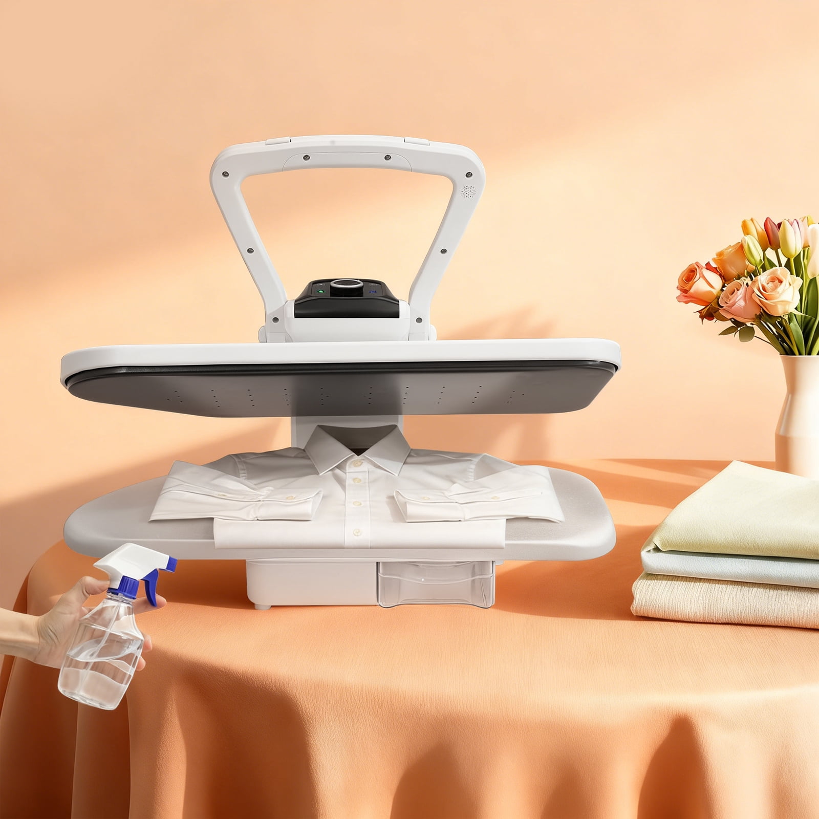 TFCFL 26" Steam Press with 5 Modes Fabric Settings Fabric Steam Press Machine Steam Ironing Press Machine 1600W