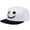 White, variant on Flat Brim Baseball Cap with Stitched Smile Face, Unisex Adjustable Streetwear Hat, Casual Daily Outdoor Headwear