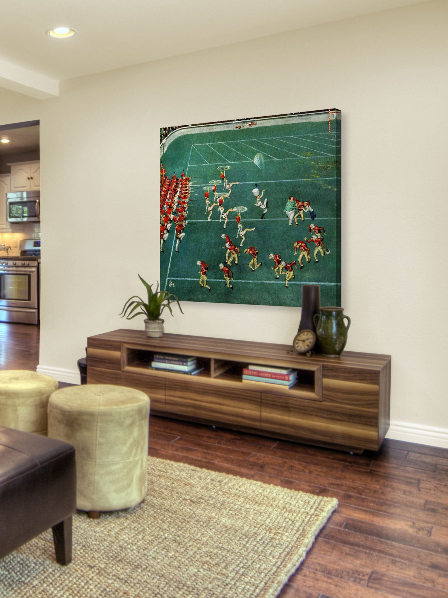 Marmont Hill Marching Band at Halftime by Thornton Utz Painting Print on Canvas