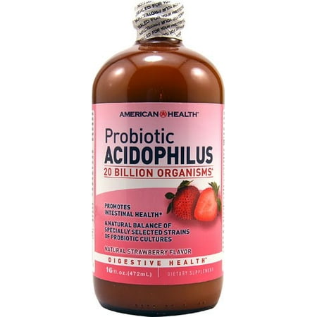 American Health probiotique acidophilus liquide, Fraise naturel, 16 Oz Fl