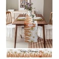thumbnail image 3 of Wheat Fall Burlap-Cotton Table Runner 120 Inches Long,Watercolor Fox Daisy Botanical Farmhouse Table Runners,Outdoor Dining Tablecloths Decor for Baby Shower Party Wedding 13x120, 3 of 9
