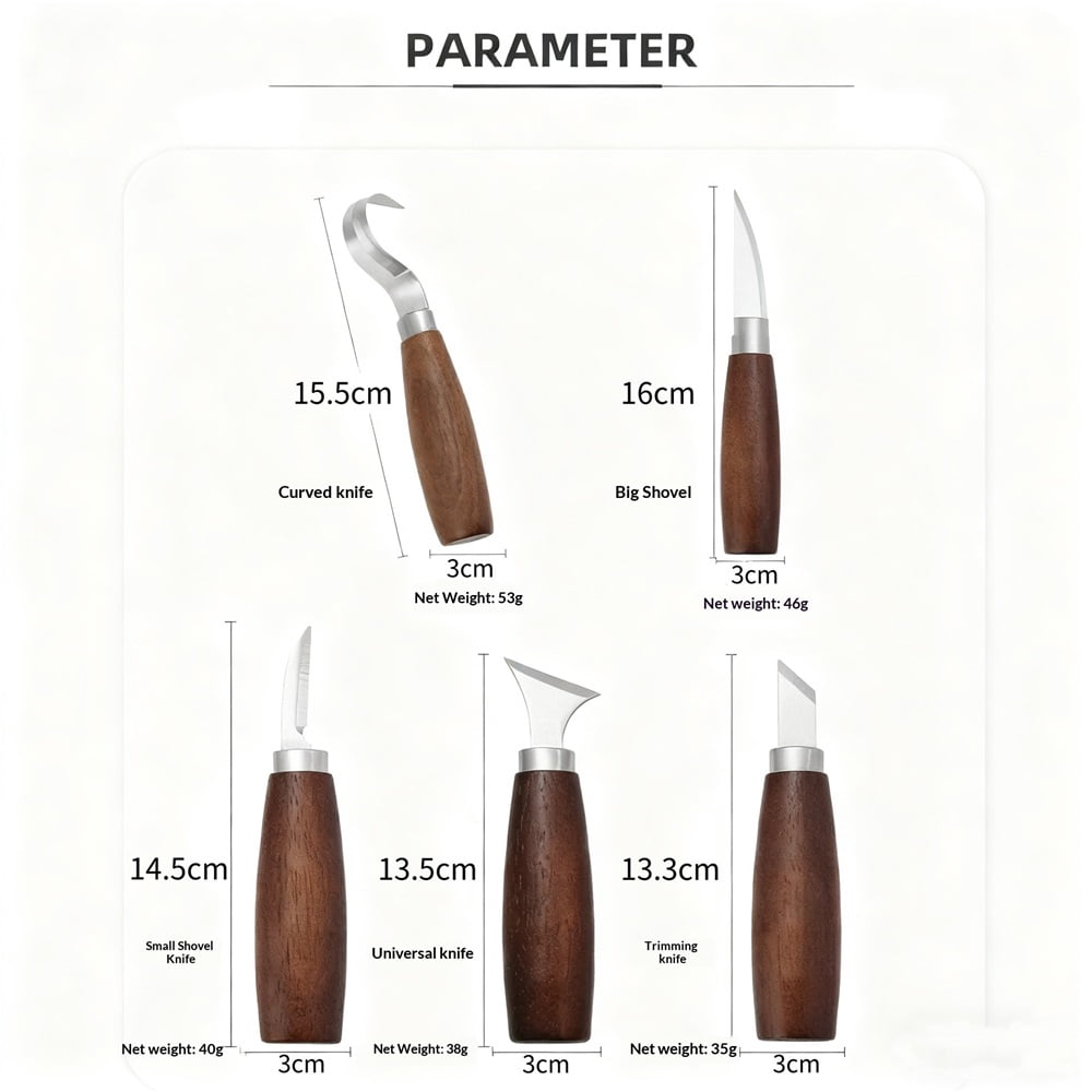 Wood Carving Tools Kit- Deluxe Spoon Carving Knife Kits for Beginners,Wood Carving Tools Knife Kit Set Woodworking Carving Kit for Beginners Spoon