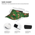 thumbnail image 3 of Kdxio Flamingo Print Sun Visor Hat Golf Visor Adjustable Velcro Outdoor Sports Cap for Men Women, 3 of 7