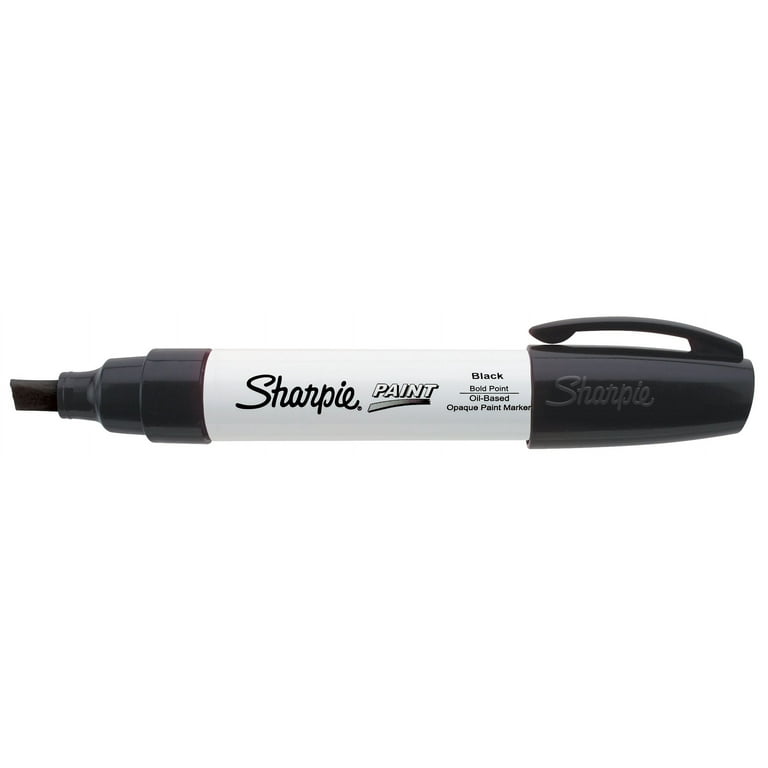 Sharpie Oil-Based Paint Markers, Bold Point, Black, 3 Pack photo 3