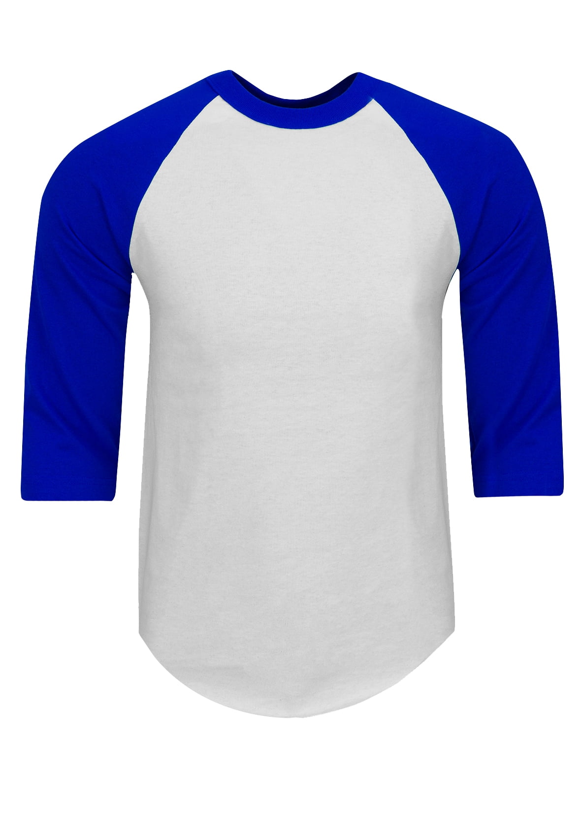 Shaka Wear Mens Baseball T Shirts Raglan 3/4 Sleeves Tee Cotton Jersey S-5Xl