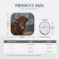 thumbnail image 3 of Zufioo Yak Print Folding Car Windshield Sun Visor, Anti-ultraviolet Sun Visor, Suitable for Trucks, Vans Car Accessories-Small, 3 of 6