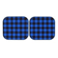 thumbnail image 7 of Haiem Buffalo Plaid Blue Black Car Windshield Sun Shade (2 Pieces) Foldable Windshield Sun Shade Car Accessories for Truck SUV Pickup-Medium, 7 of 7