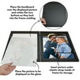 thumbnail image 5 of Americanflat 11x14 Picture Frame with Polished Plexiglass Storage Quick Change Frames Holds Photos - Black, 5 of 8