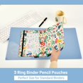 thumbnail image 3 of FORMRS 2 Pack Pencil Pouch for 3 Ring Binder with Clear Window Zipper Case, Cartoon Animals, 3 of 6