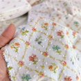 thumbnail image 5 of Tela de algodón de primera calidad de 145 x 50 cm, tela bordada con flores cortadas de los años 40 para vestidos y faldas, ropa de bebé hecha a mano y decoración, 5 of 5