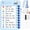 Pink+Blue, variant on Owlprince Dry Erase Chore Chart, Magnetic Planner for Refrigerators, ADHD Cleaning Planner, Checklist to Do List, School Supplies List, Blue