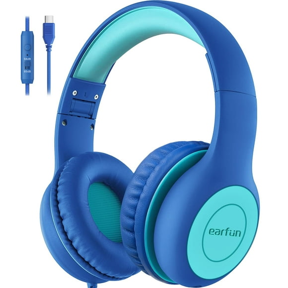 Auriculares EarFun Kids K1 con cable y micrófono con volumen de 85/94 dB