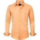 thumbnail image 1 of J.VER Camisas de vestir para hombre, camisa formal de manga larga, elástica, sin arrugas, informal, con botones, 1 of 4
