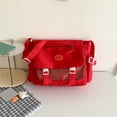 thumbnail image 7 of Leodye 1PCS Large Capacity Messenger Bag Simple Versatile Shoulder Crossbody Bag for School Daily Book Stationery Carrying -13.78x10.24x4.72in, 7 of 7