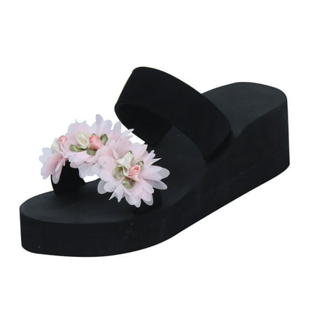 

Womens Sandals Cool Slippers Female Soft Soled Non Slip Wear Resisting Flat Beach Flops Lady Sandals Women Slippers Orthopedic Sandals for Women Summer Sandals for Women 2024(Color:Red Size:US 8)