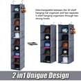 thumbnail image 4 of Baseball Cap Storage Organizer for Closet - 10-Shelf Hat Rack with 8 Loops, Space Saver Hanging Hanger, 4 of 6