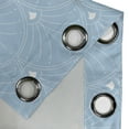 thumbnail image 4 of Ambesonne Art Deco Grommet Curtain, Pale Blue Classic Scales, 50"x63", Pale Blue and White, 4 of 5