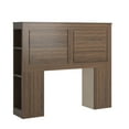 thumbnail image 6 of Weston Home Pasqua Wood Storage Full Headboard, Walnut Finish, 6 of 6