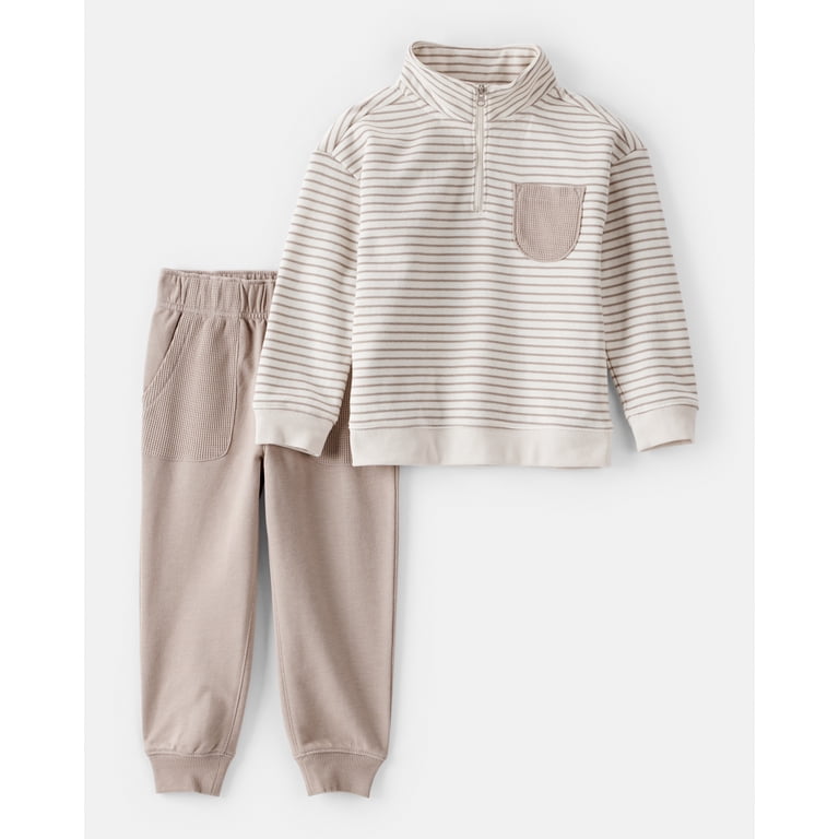 Carter's Toddler Boy Striped Fleece & Jogger Set photo 1
