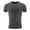 Black, variant on Mens Short Sleeveless Tops, Workout Shirts for Men, Mens Solid Color Short Sleeve Crew Neck Slim Style Breathable Sporty Running Outdoor Gym Workout Comfortable Shirts